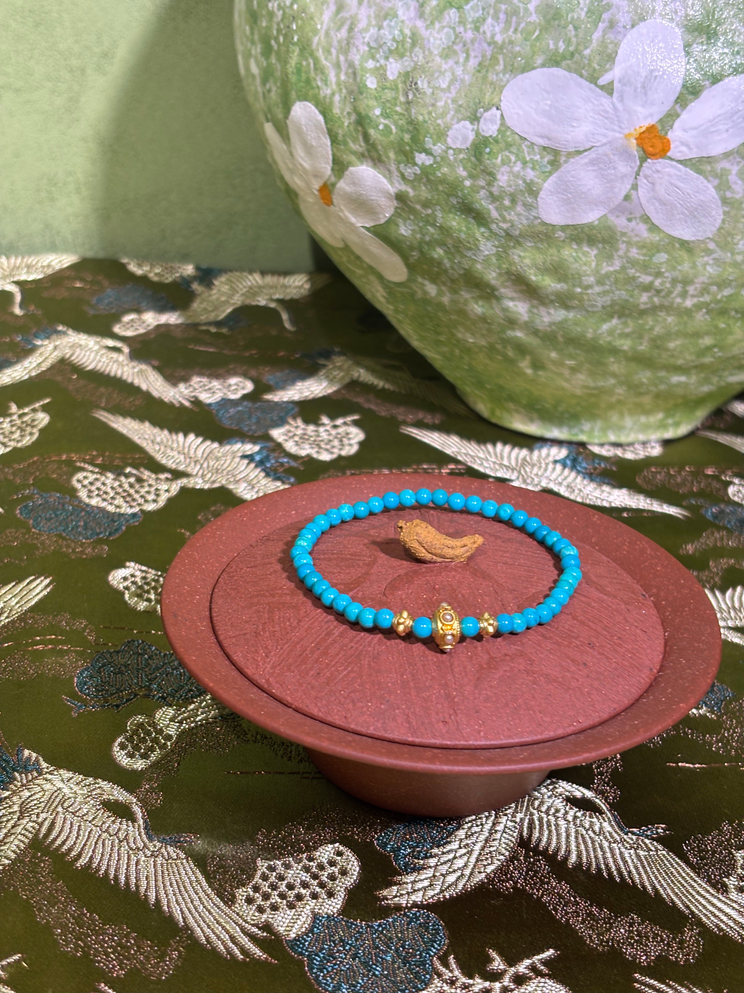 Original handmade magnesite bracelet