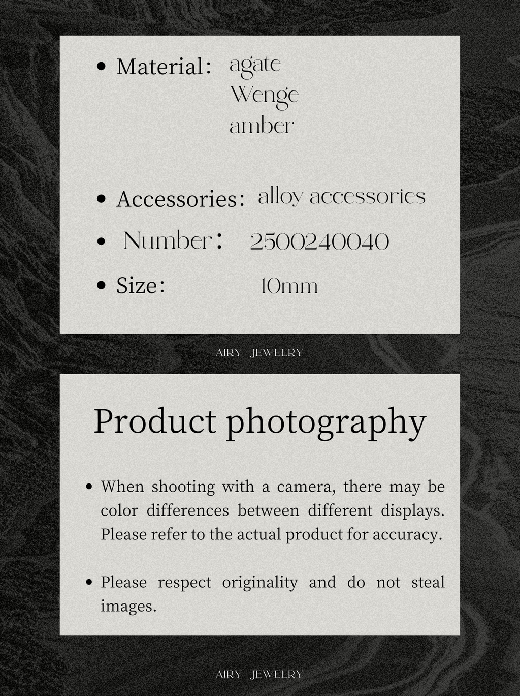 Agate and amber wood bead bracelet