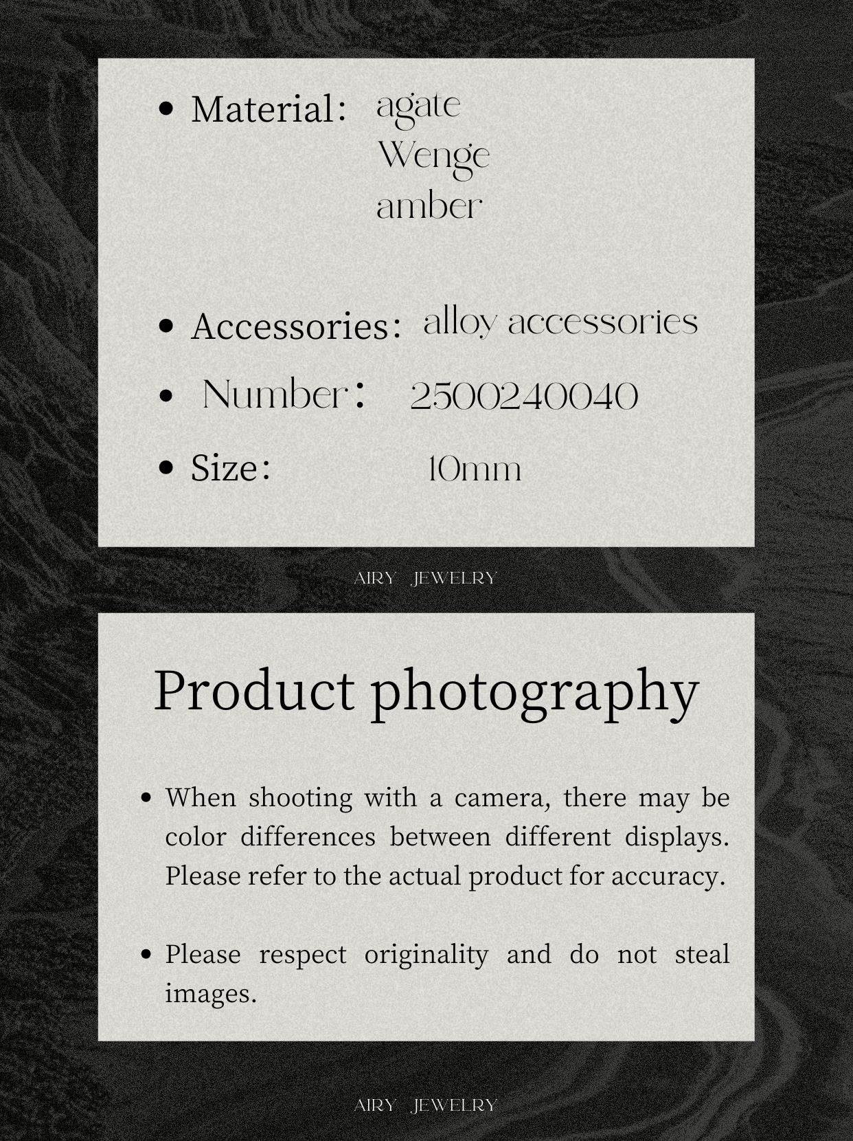 Agate and amber wood bead bracelet