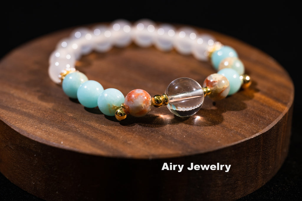 Shoushan stone crystal bracelet