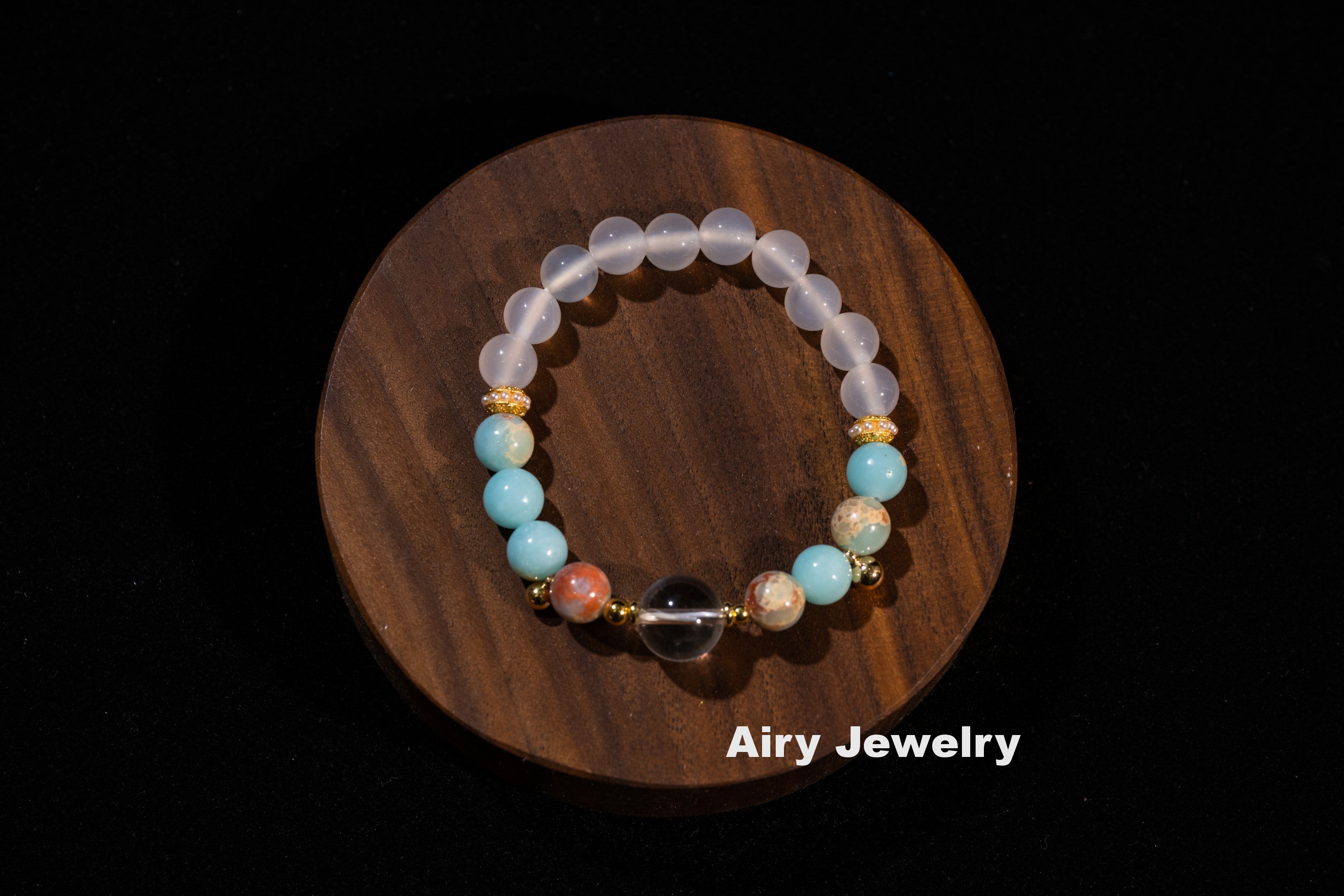 Shoushan stone crystal bracelet