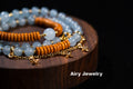 Natural Blue Chalcedony Fashion Necklace